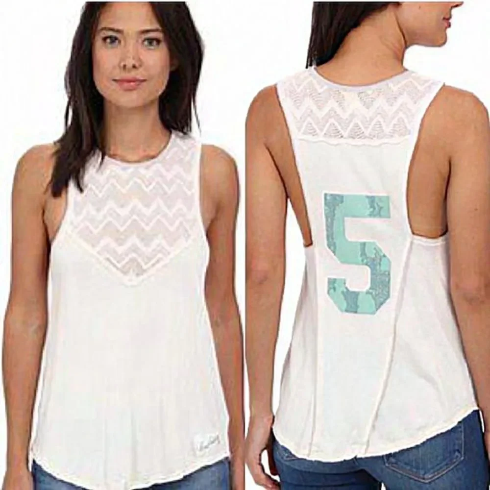 We the Free x Free People Ivory Bleachers Lace Tank Top Size‎ Small - Picture 1 of 7